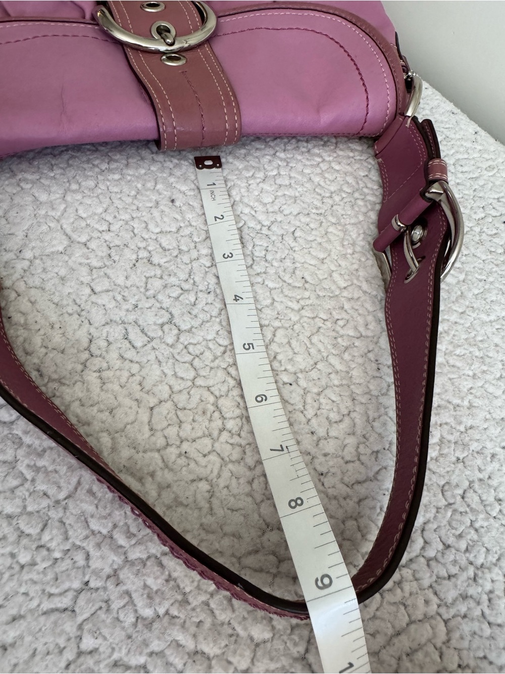 Coach Y2K Pink Soho Flap Shoulder Bag F15204 - Picture 13 of 15